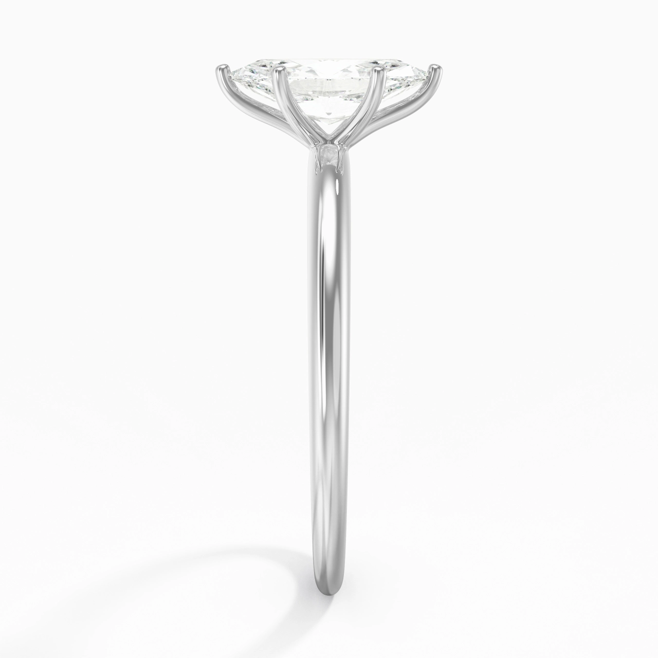 Classic Simple Marquise Cut Engagement Ring
