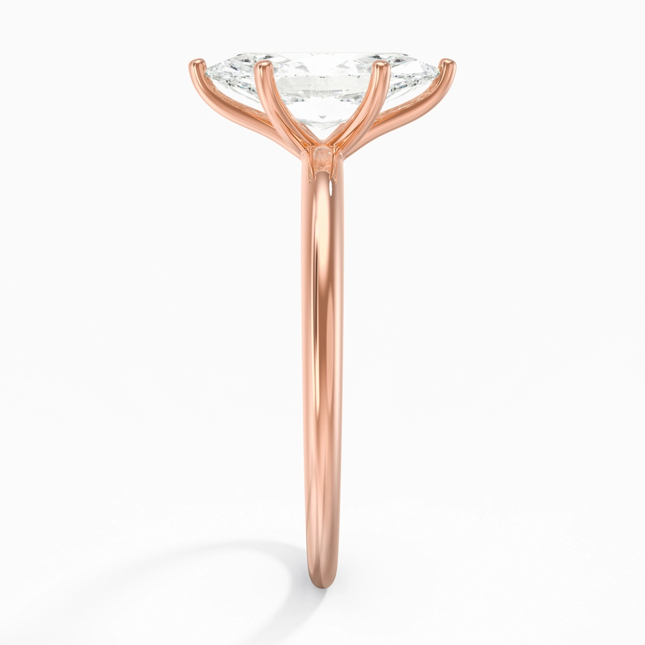 Classic Simple Marquise Cut Engagement Ring