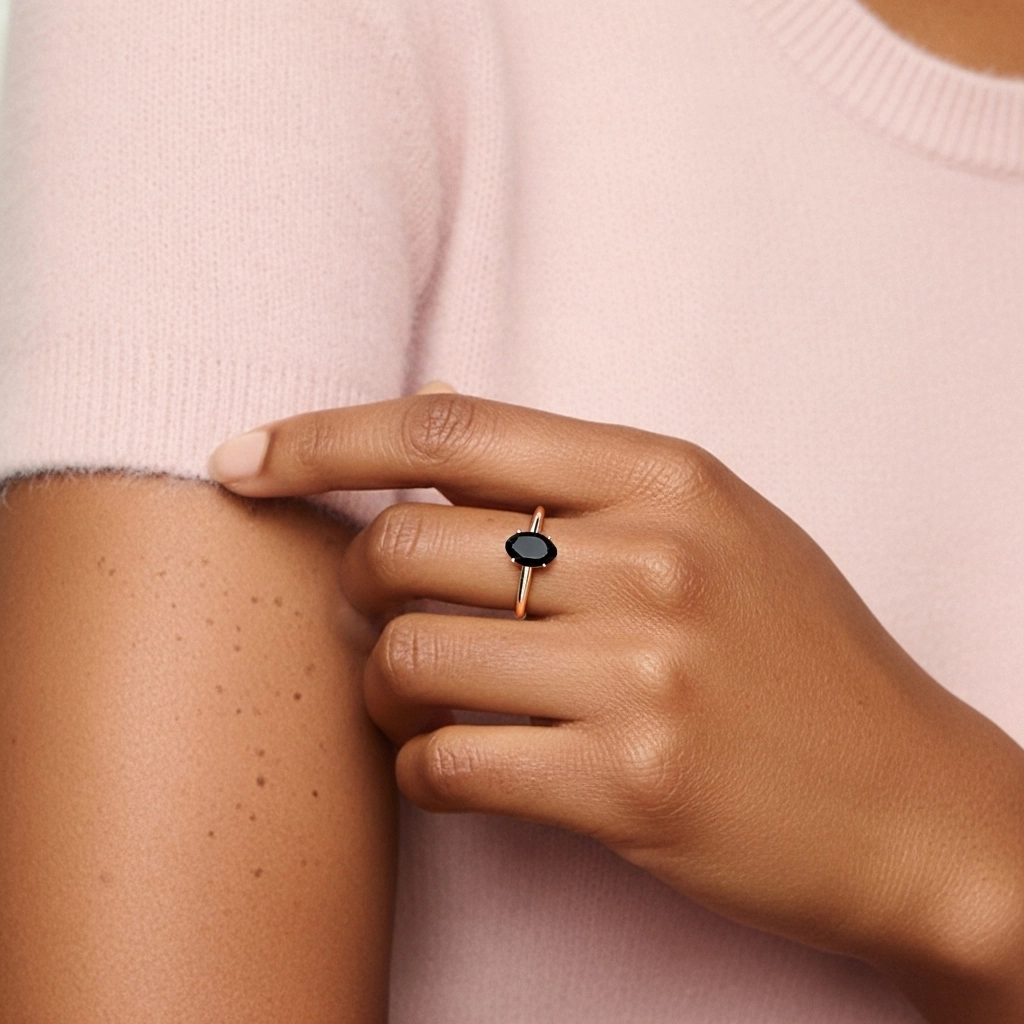 Classic Simple Oval Cut Engagement Ring