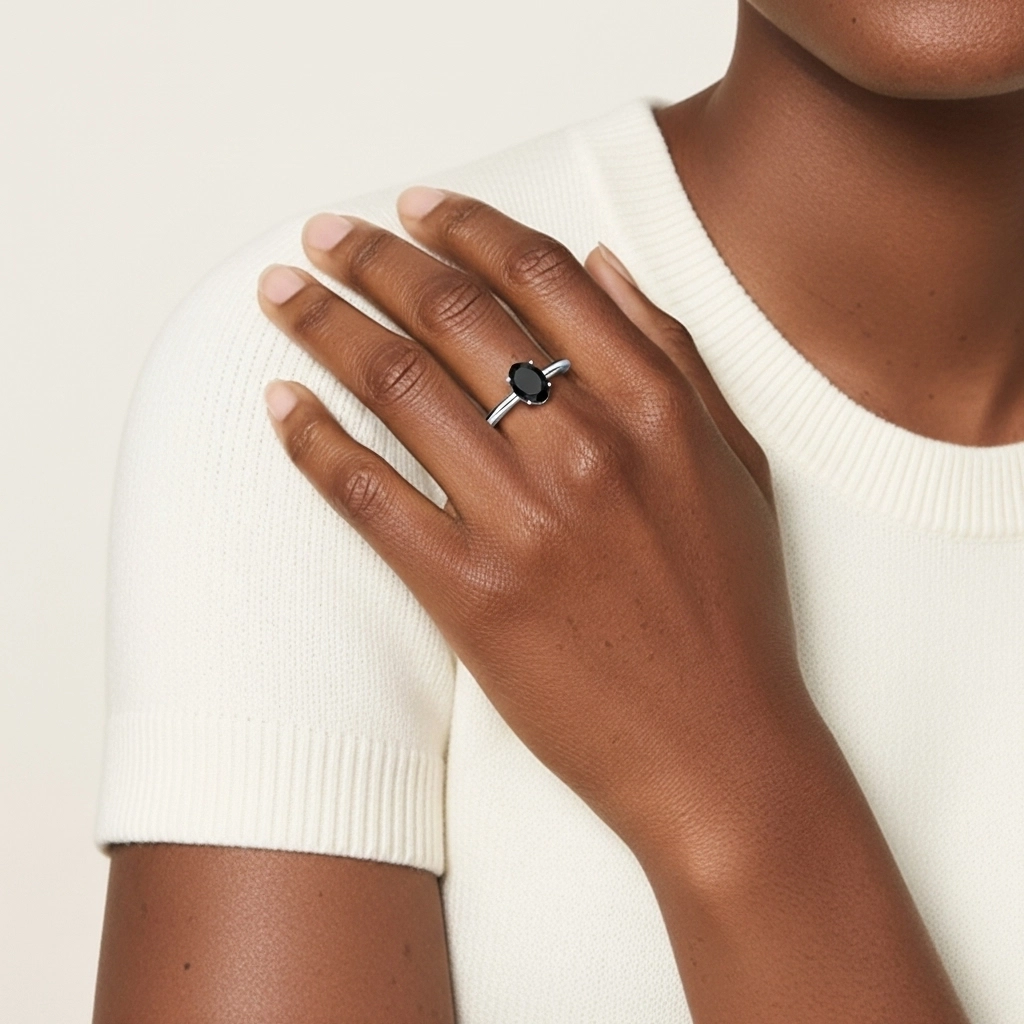 Classic Simple Oval Cut Engagement Ring