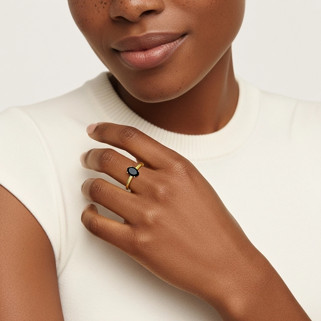 Classic Simple Oval Cut Engagement Ring