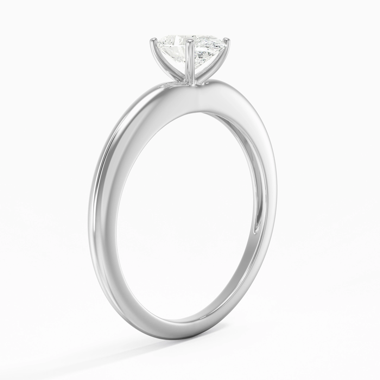 Classic Simple Oval Cut Engagement Ring