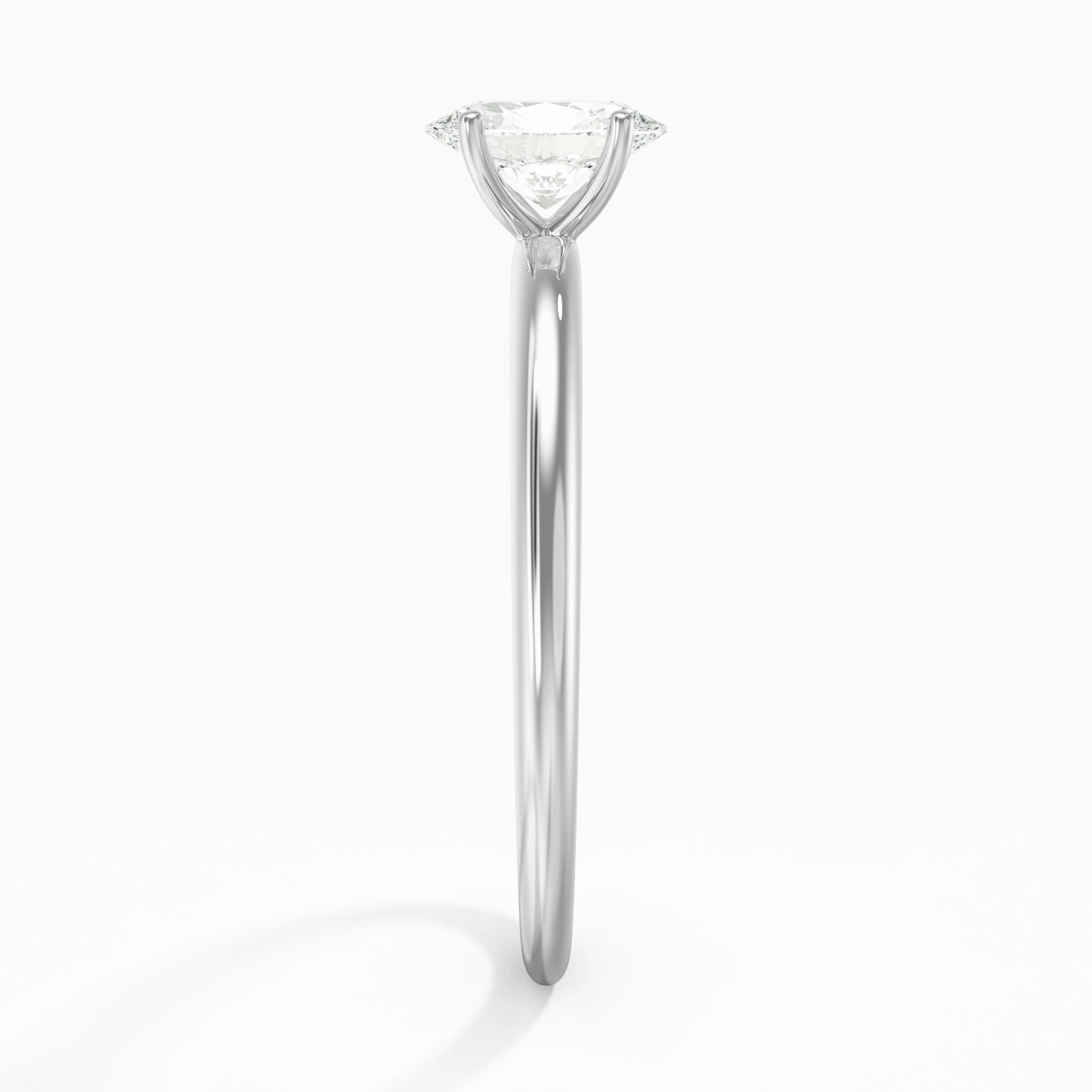 Classic Simple Oval Cut Engagement Ring