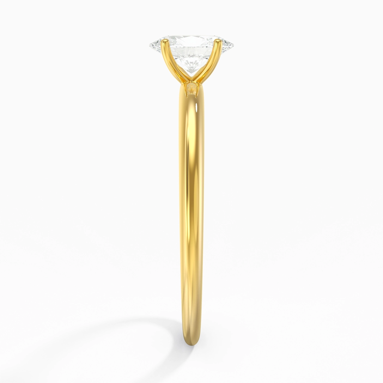 Classic Simple Oval Cut Engagement Ring