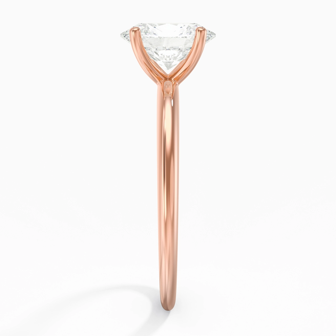 Classic Simple Oval Cut Engagement Ring