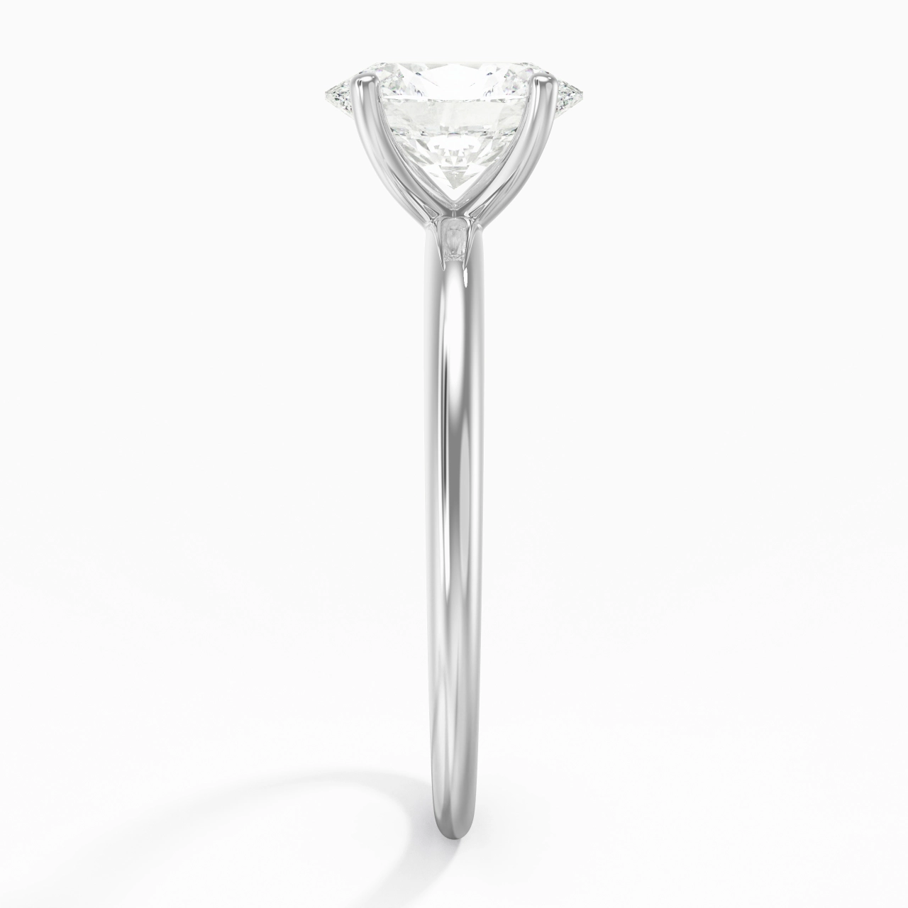 Classic Simple Oval Cut Engagement Ring