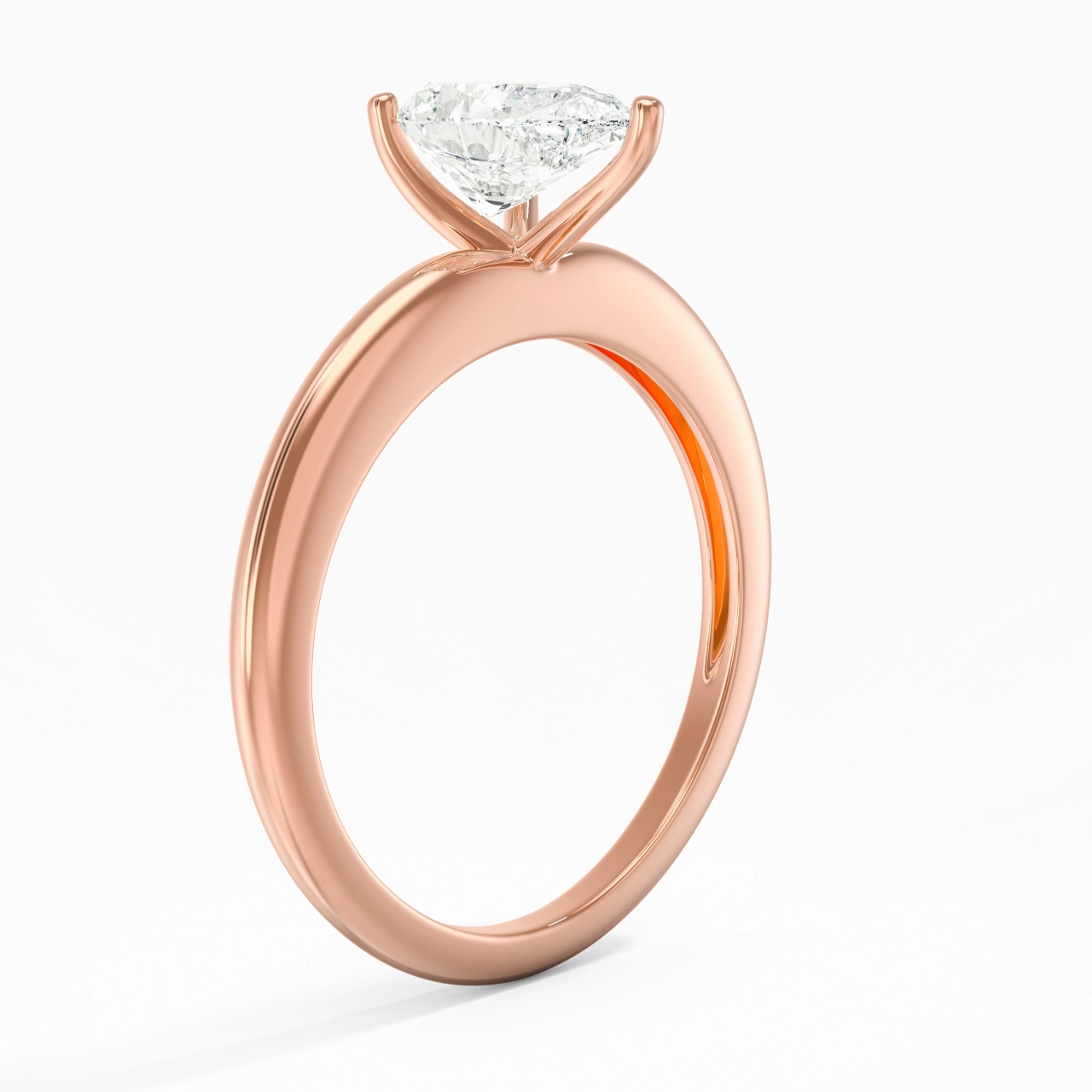 Classic Simple Pear Cut Engagement Ring
