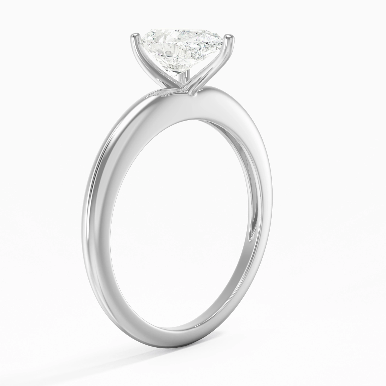 Classic Simple Pear Cut Engagement Ring