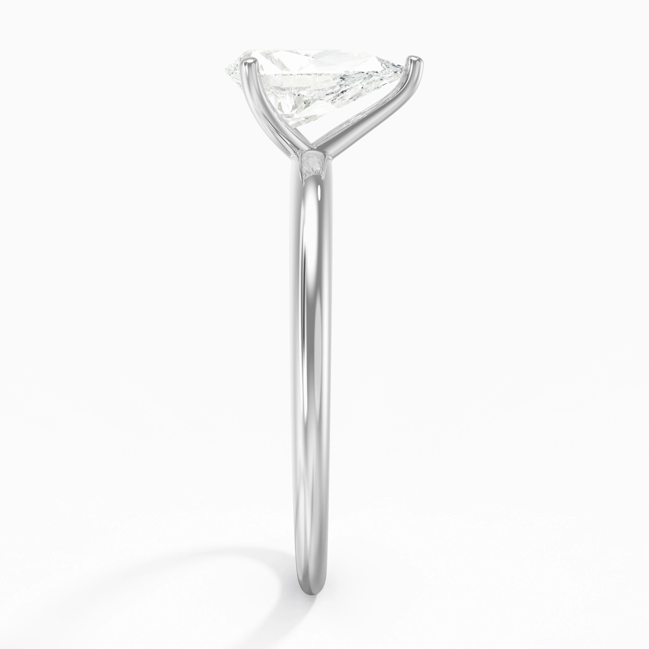 Classic Simple Pear Cut Engagement Ring