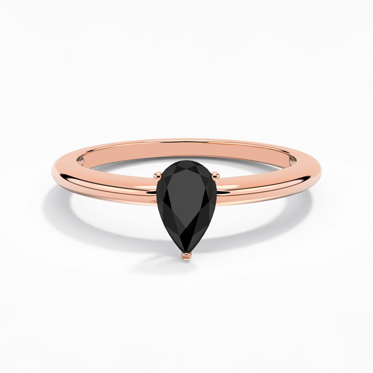 Classic Simple Pear Cut Engagement Ring