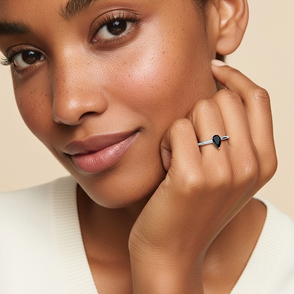 Classic Simple Pear Cut Engagement Ring