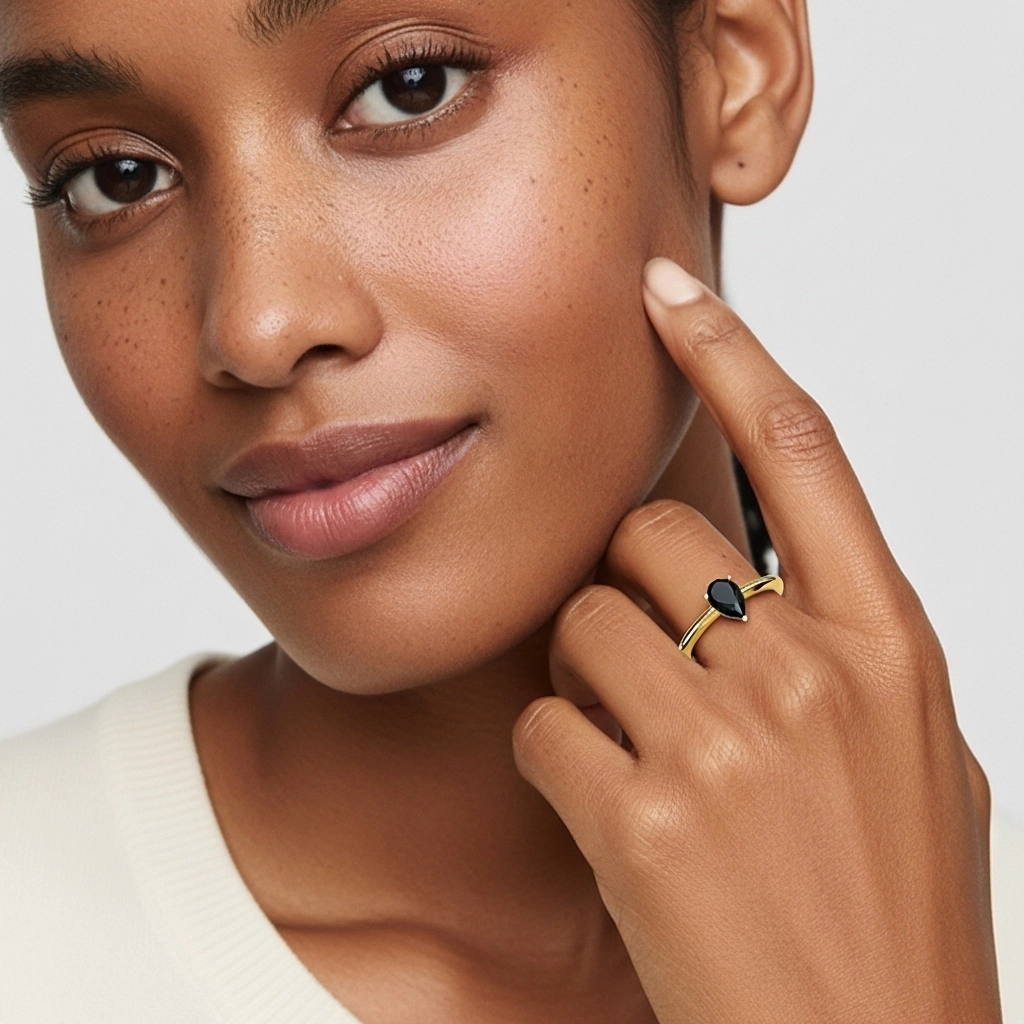 Classic Simple Pear Cut Engagement Ring