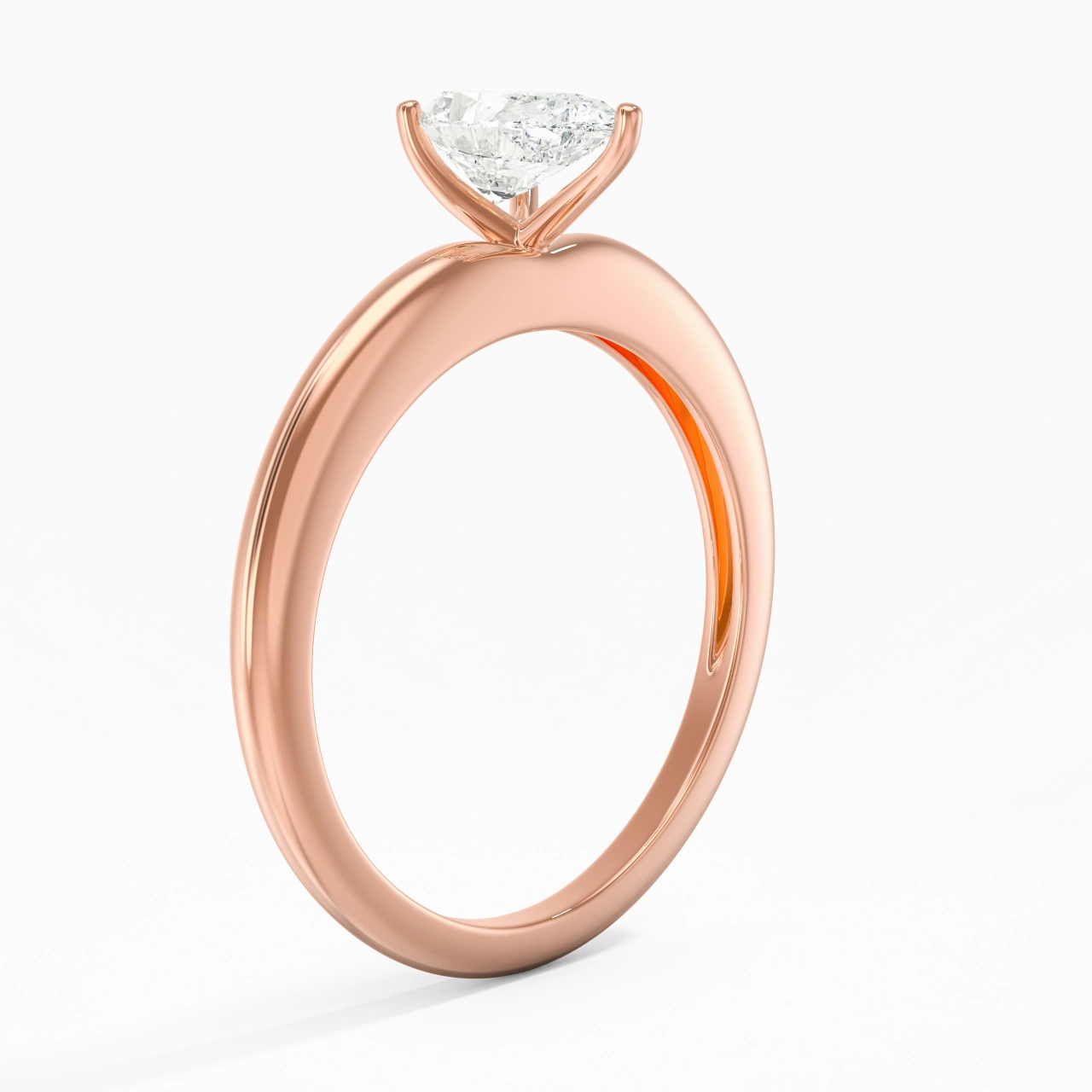 Classic Simple Pear Cut Engagement Ring