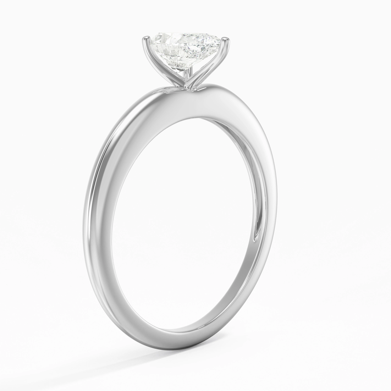 Classic Simple Pear Cut Engagement Ring