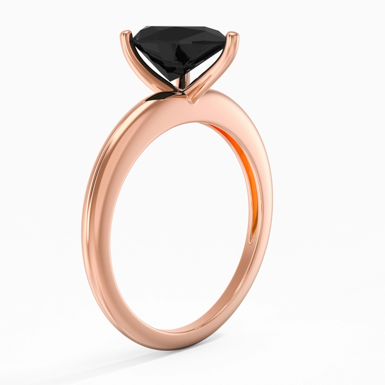 Classic Simple Pear Cut Engagement Ring