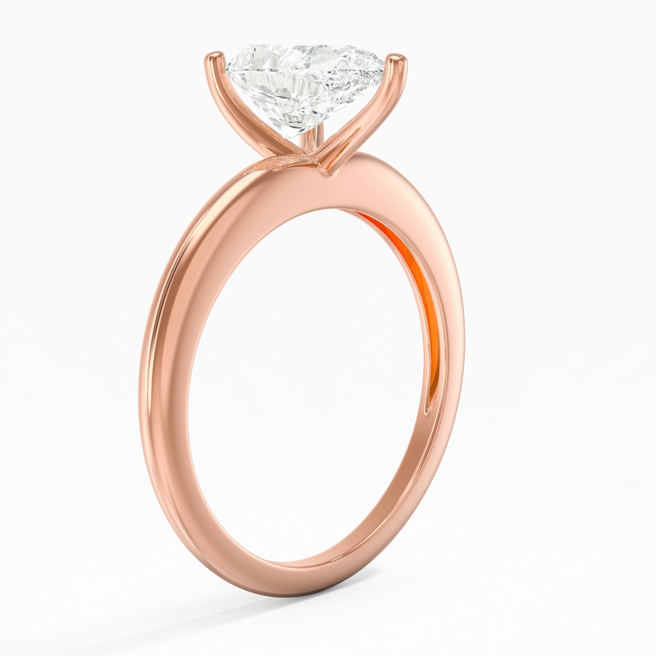 Classic Simple Pear Cut Engagement Ring