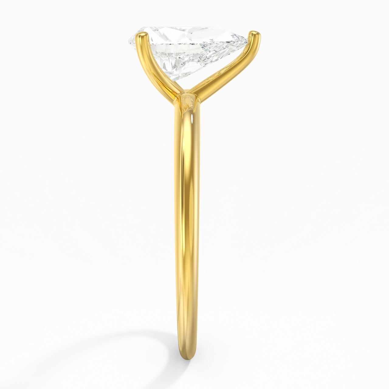 Classic Simple Pear Cut Engagement Ring