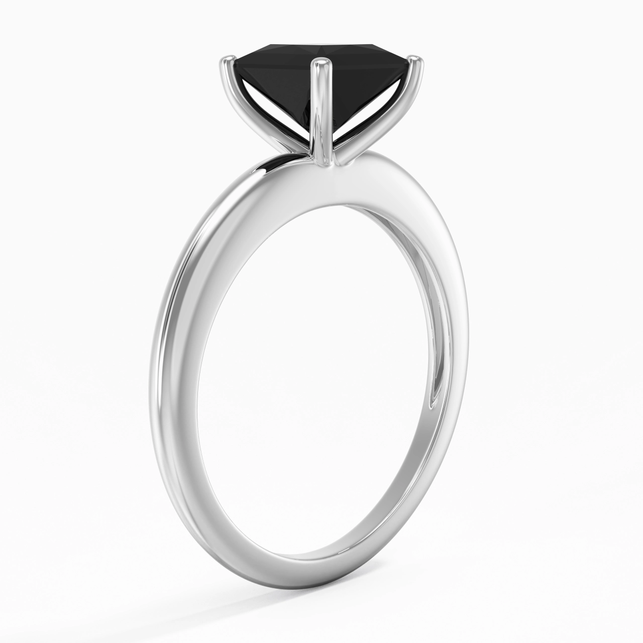 Classique Simple Princesse Coupé Bague de fiançailles