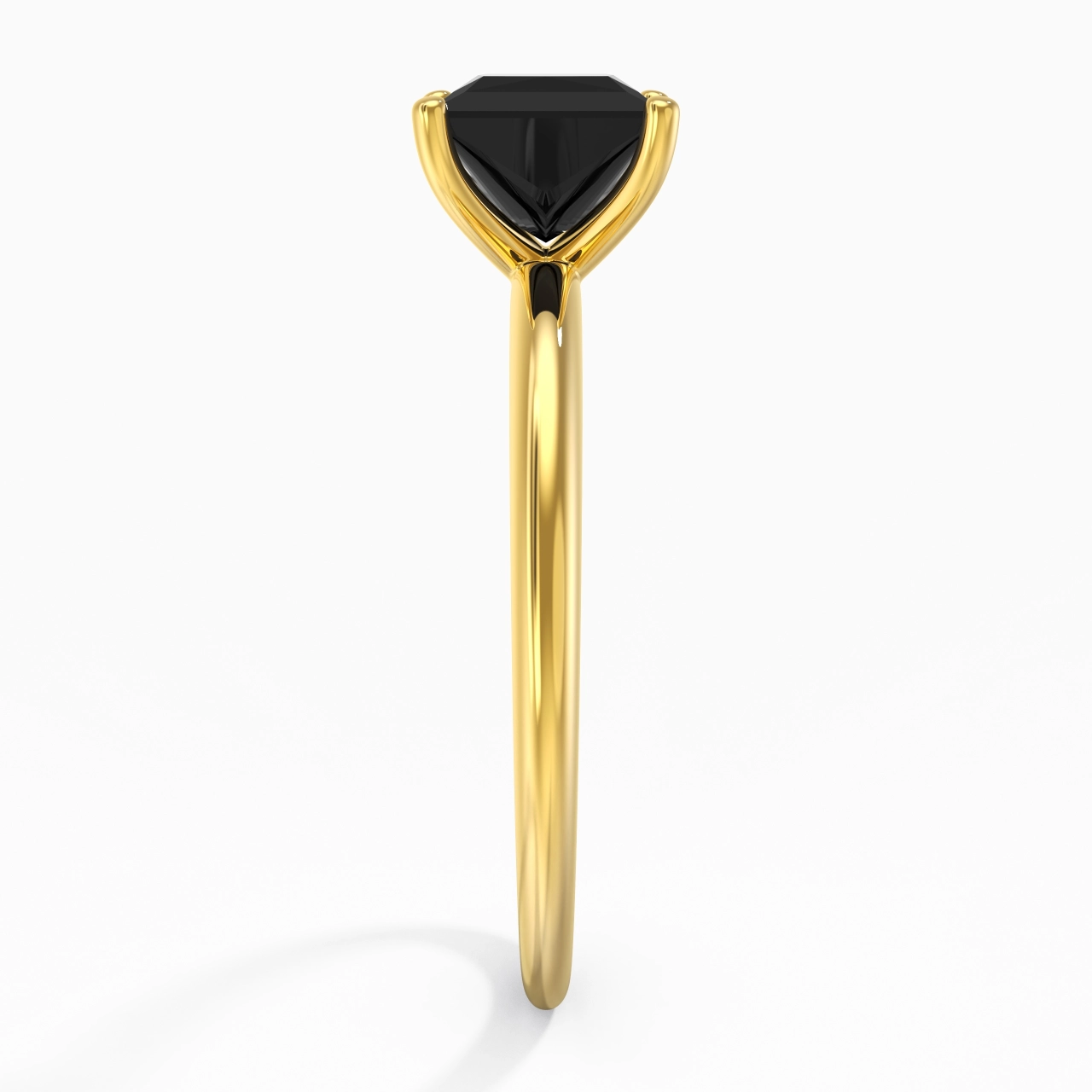 Classic Simple Princess Cut Engagement Ring