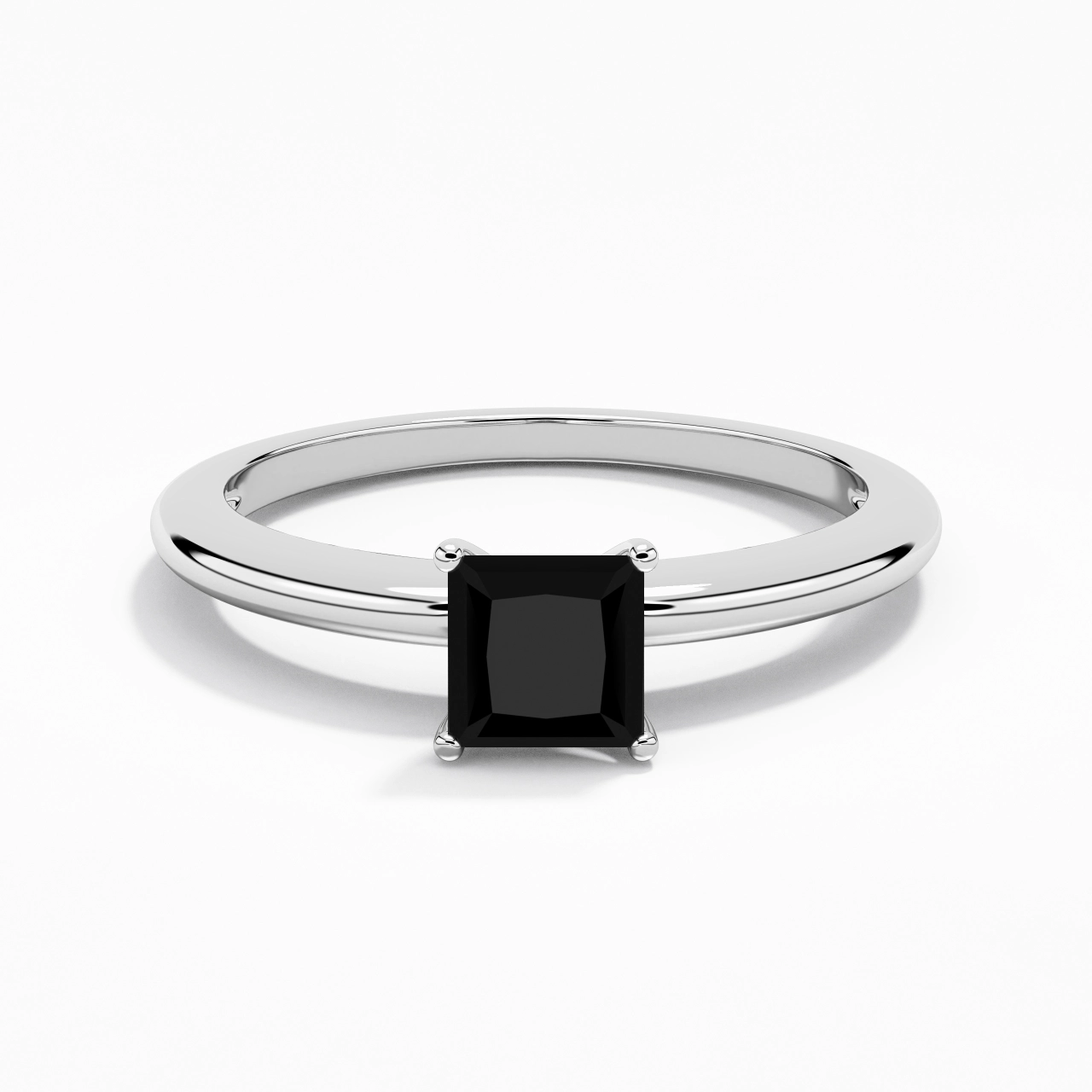 Classique Simple Princesse Coupé Bague de fiançailles