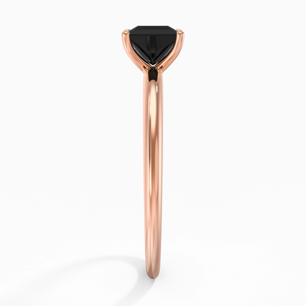 Classic Simple Princess Cut Engagement Ring