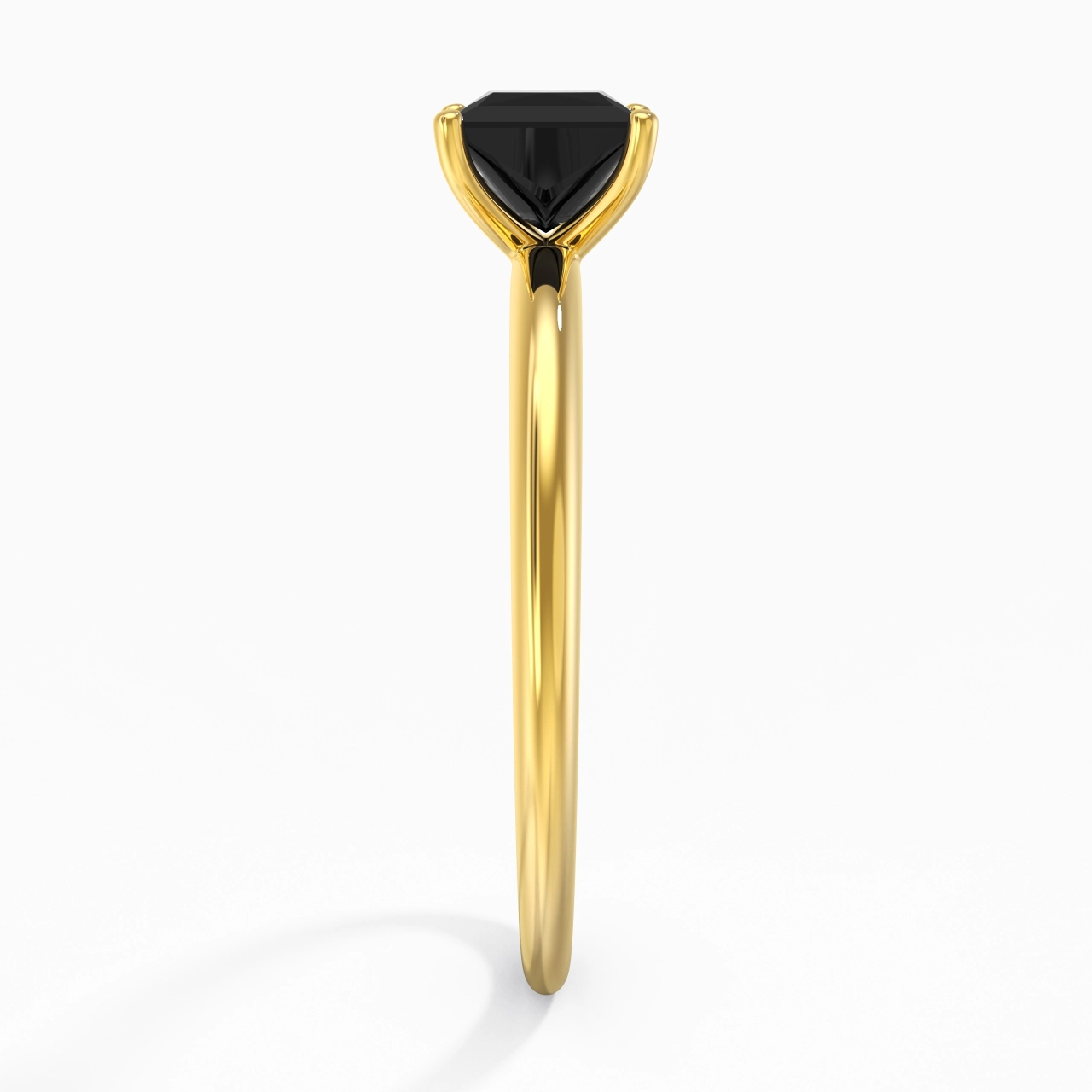 Classic Simple Princess Cut Engagement Ring