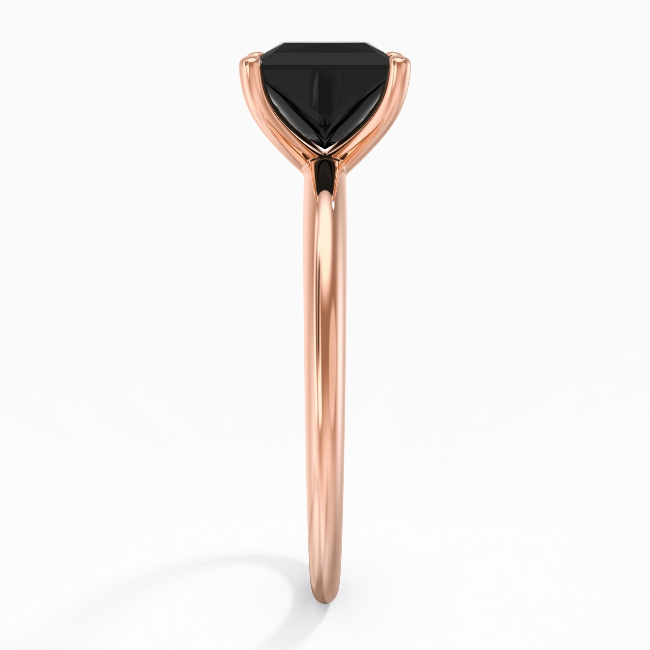 Classic Simple Princess Cut Engagement Ring