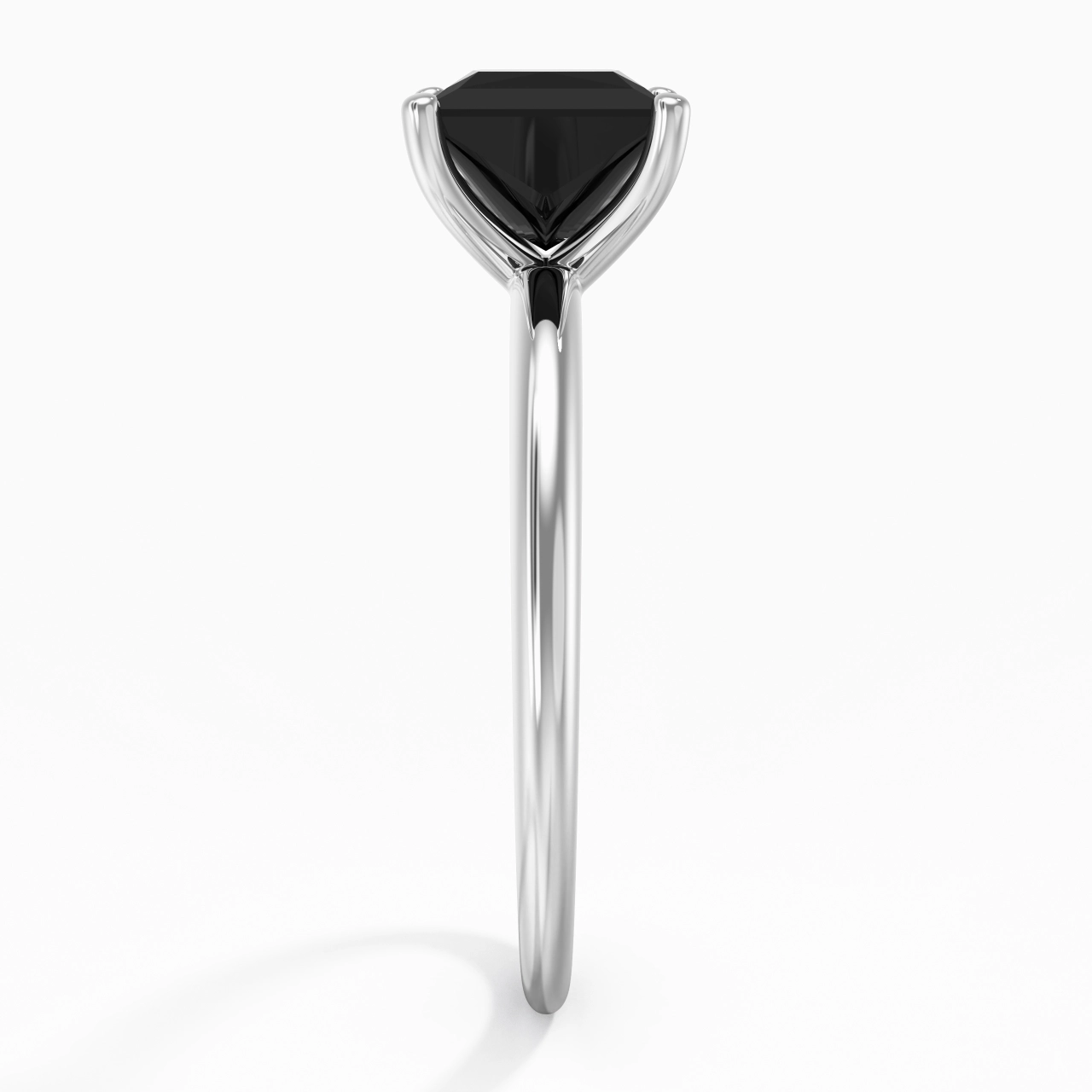 Classic Simple Princess Cut Engagement Ring