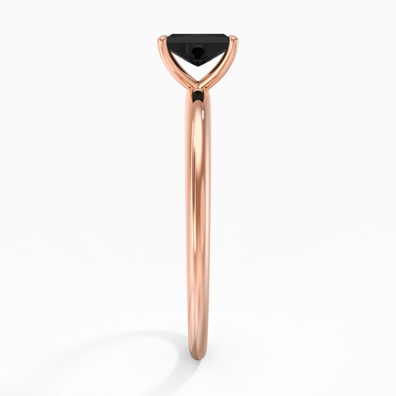 Classic Simple Radiant Cut Engagement Ring