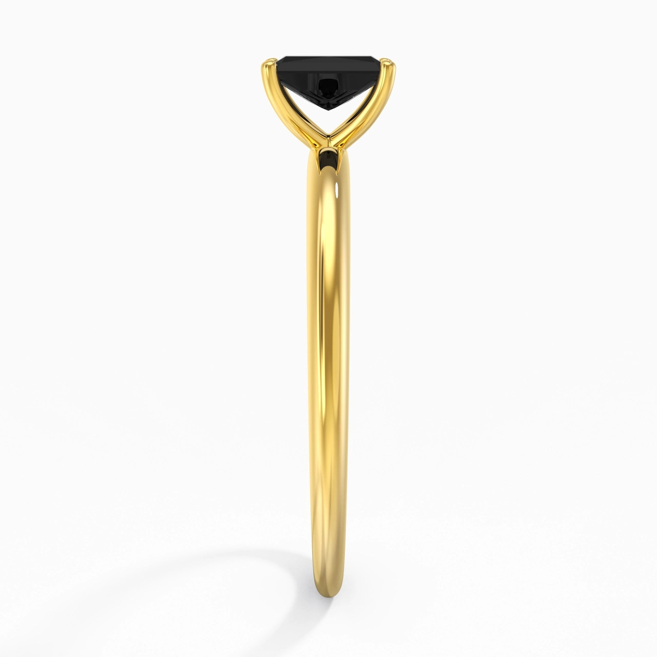 Classic Simple Radiant Cut Engagement Ring