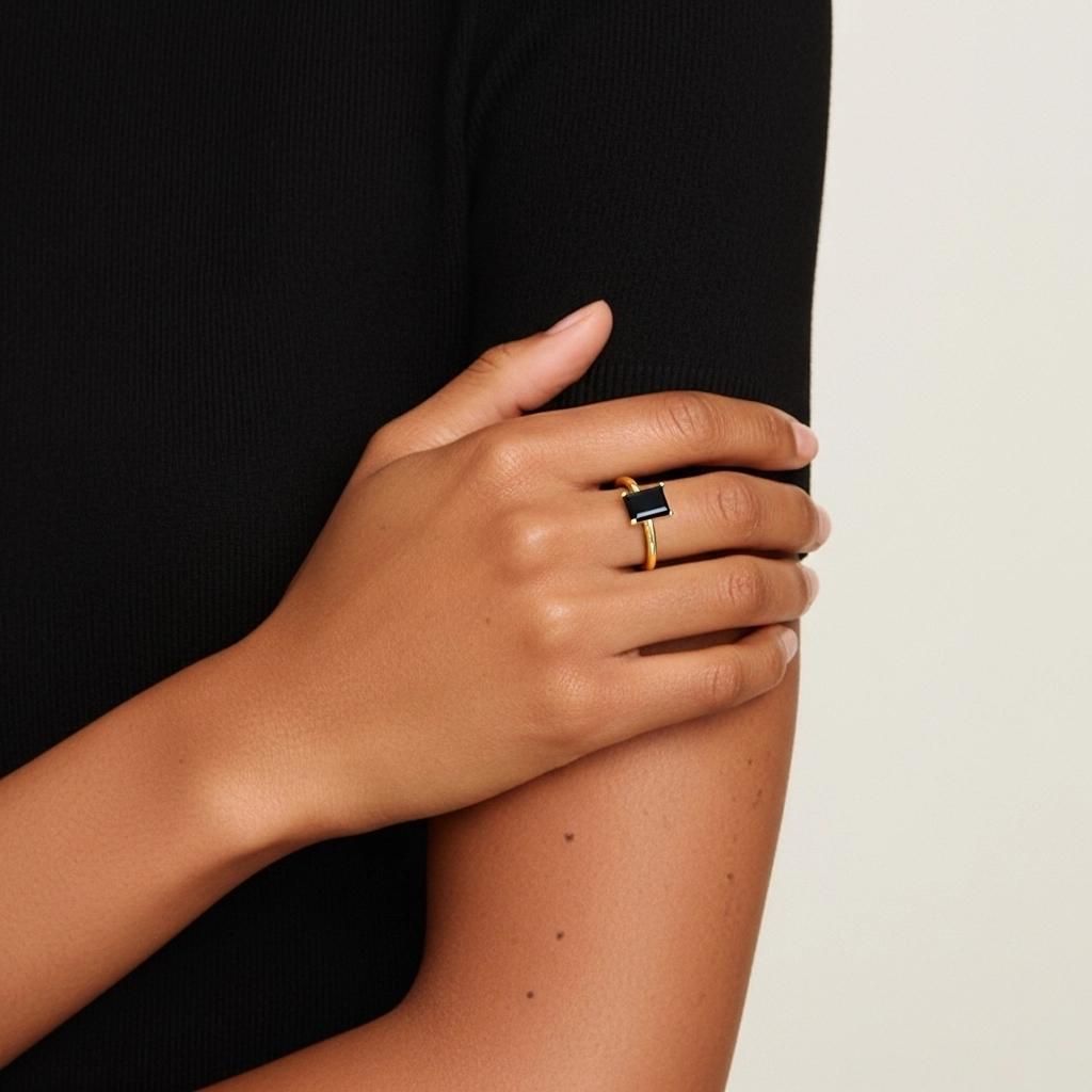 Classic Simple Radiant Cut Engagement Ring