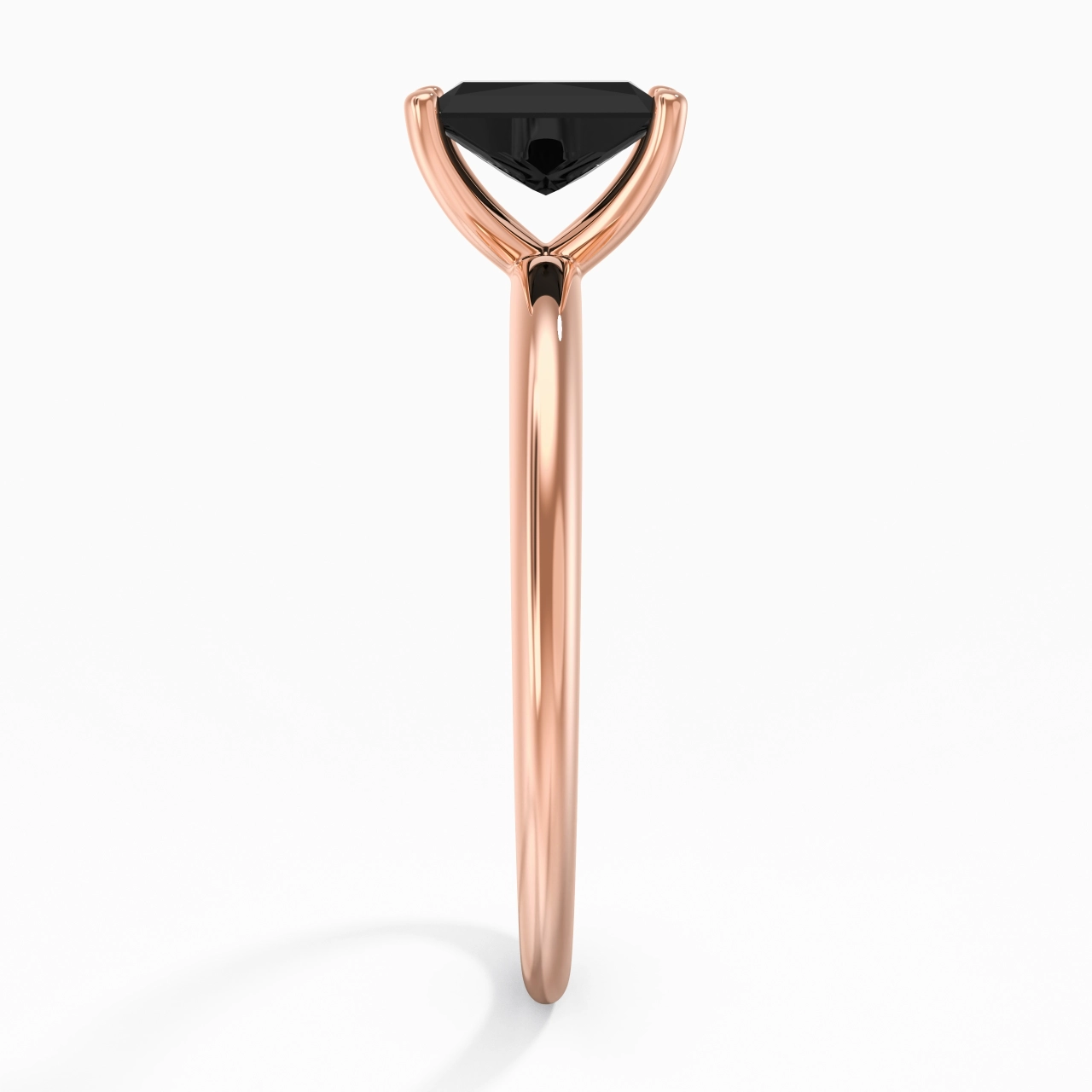 Classic Simple Radiant Cut Engagement Ring