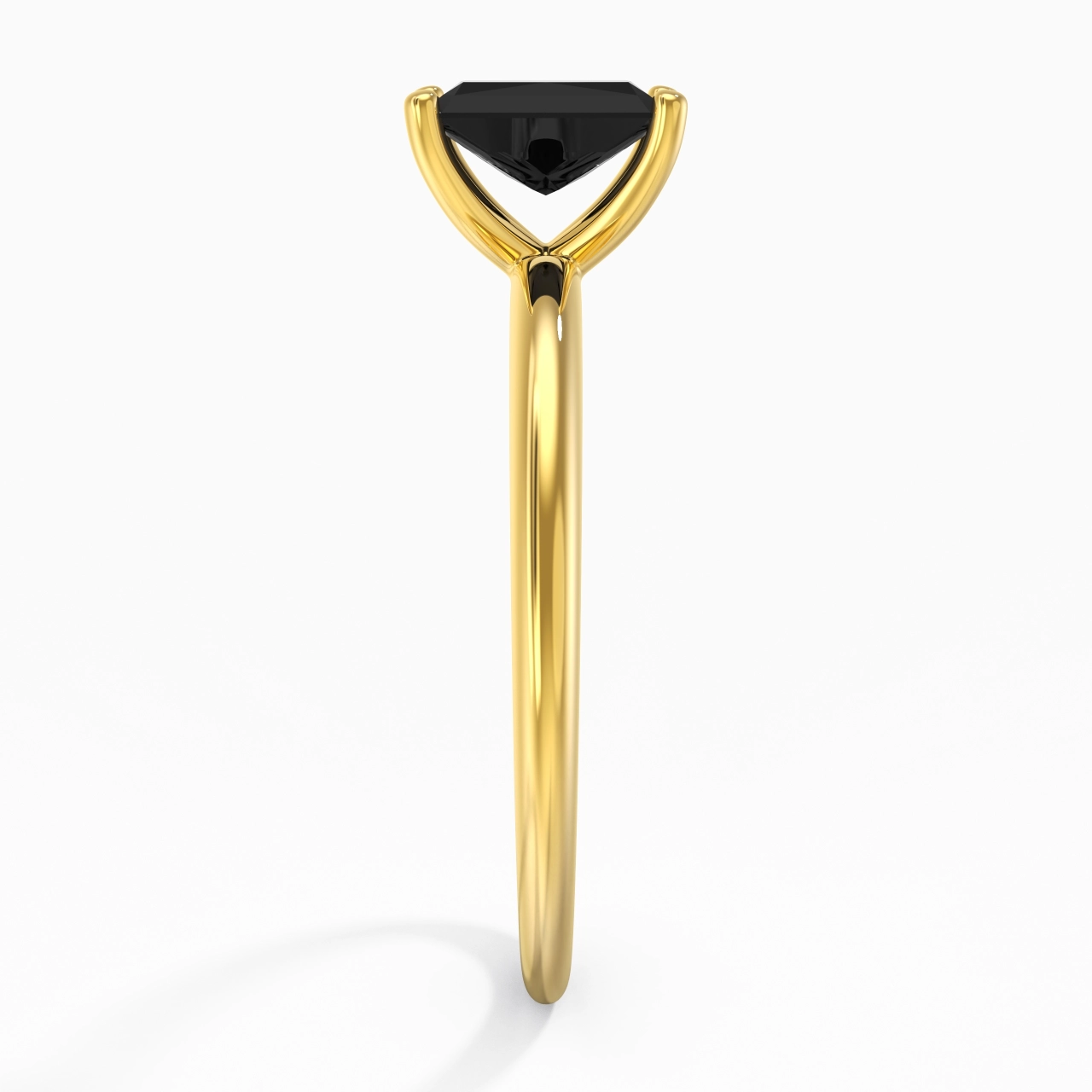 Classic Simple Radiant Cut Engagement Ring