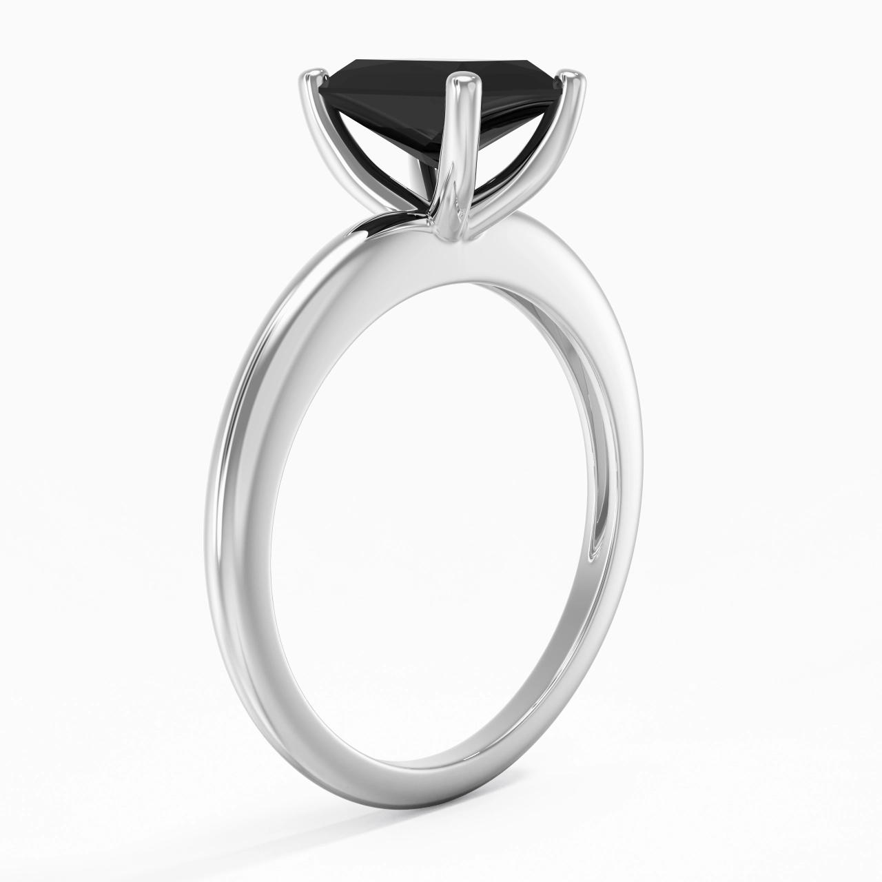Classic Simple Radiant Cut Engagement Ring