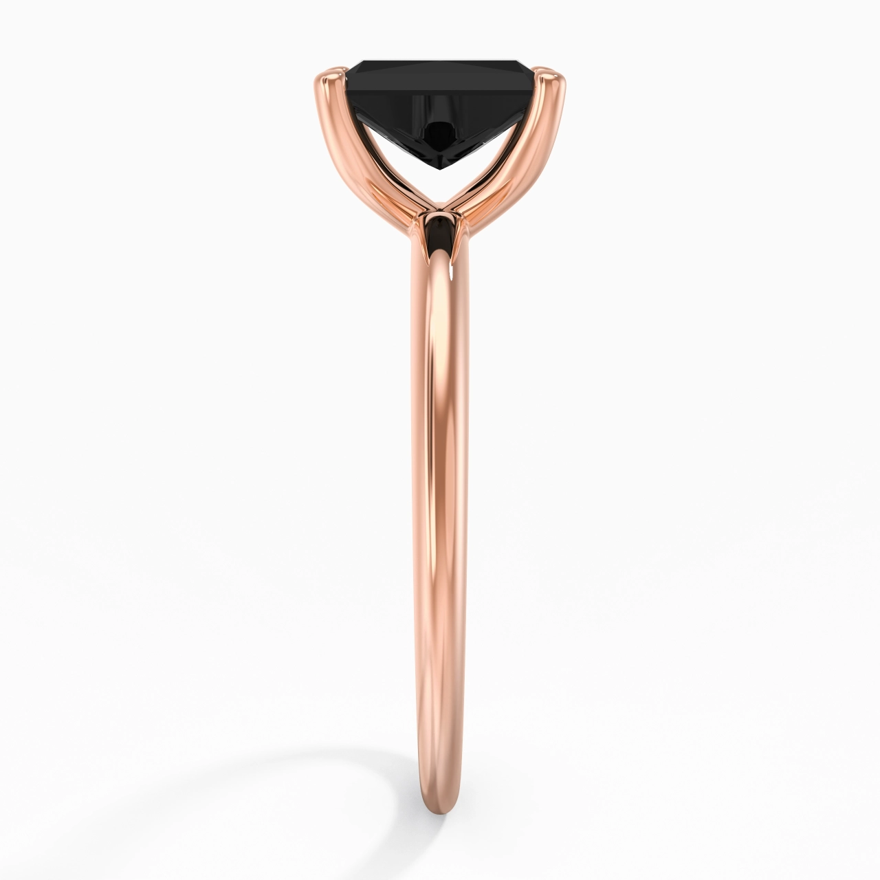 Classic Simple Radiant Cut Engagement Ring