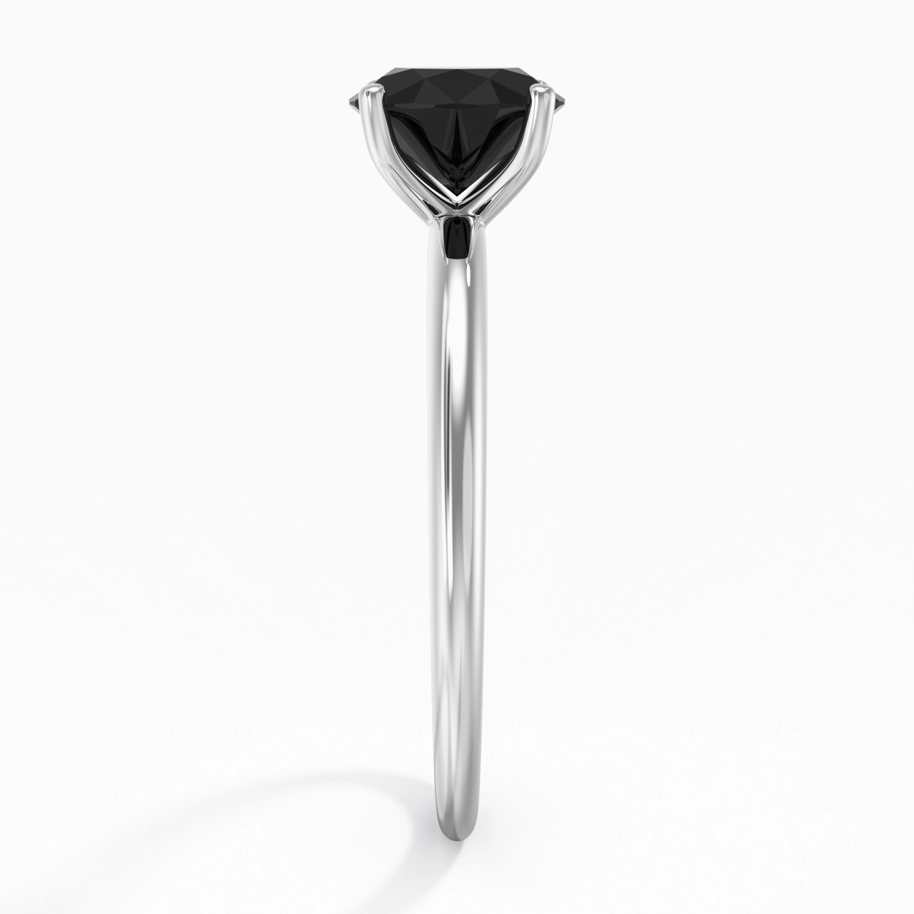 Classic Simple Round Cut Engagement Ring