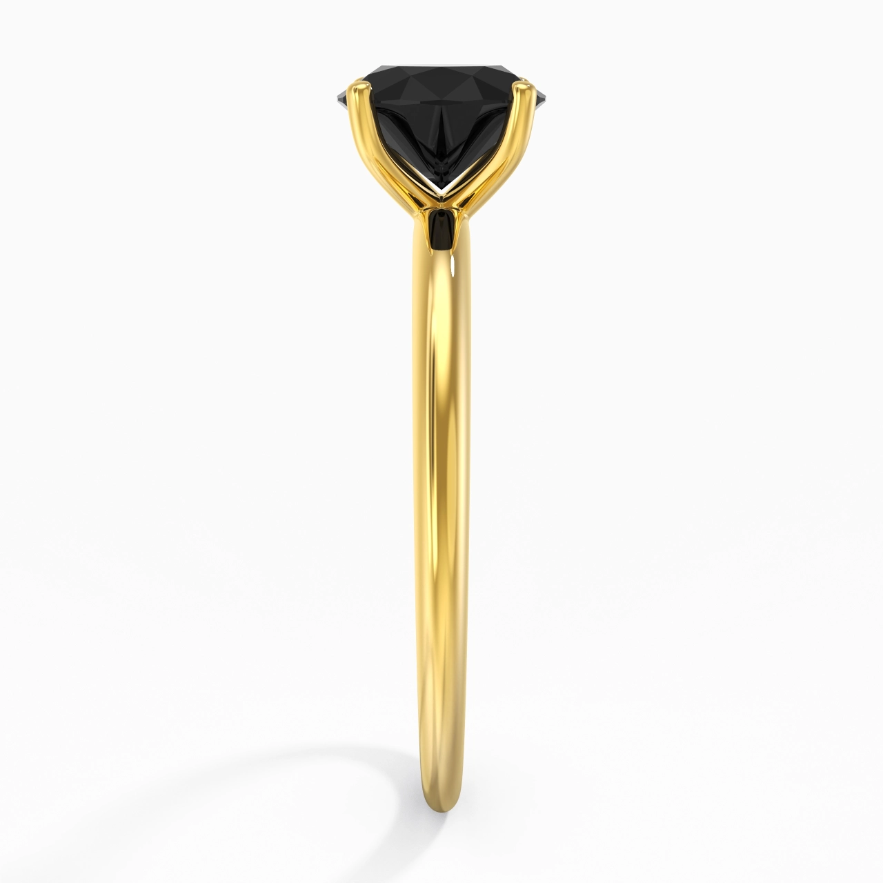 Classic Simple Round Cut Engagement Ring