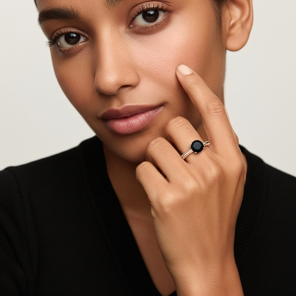 Classic Simple Round Cut Engagement Ring