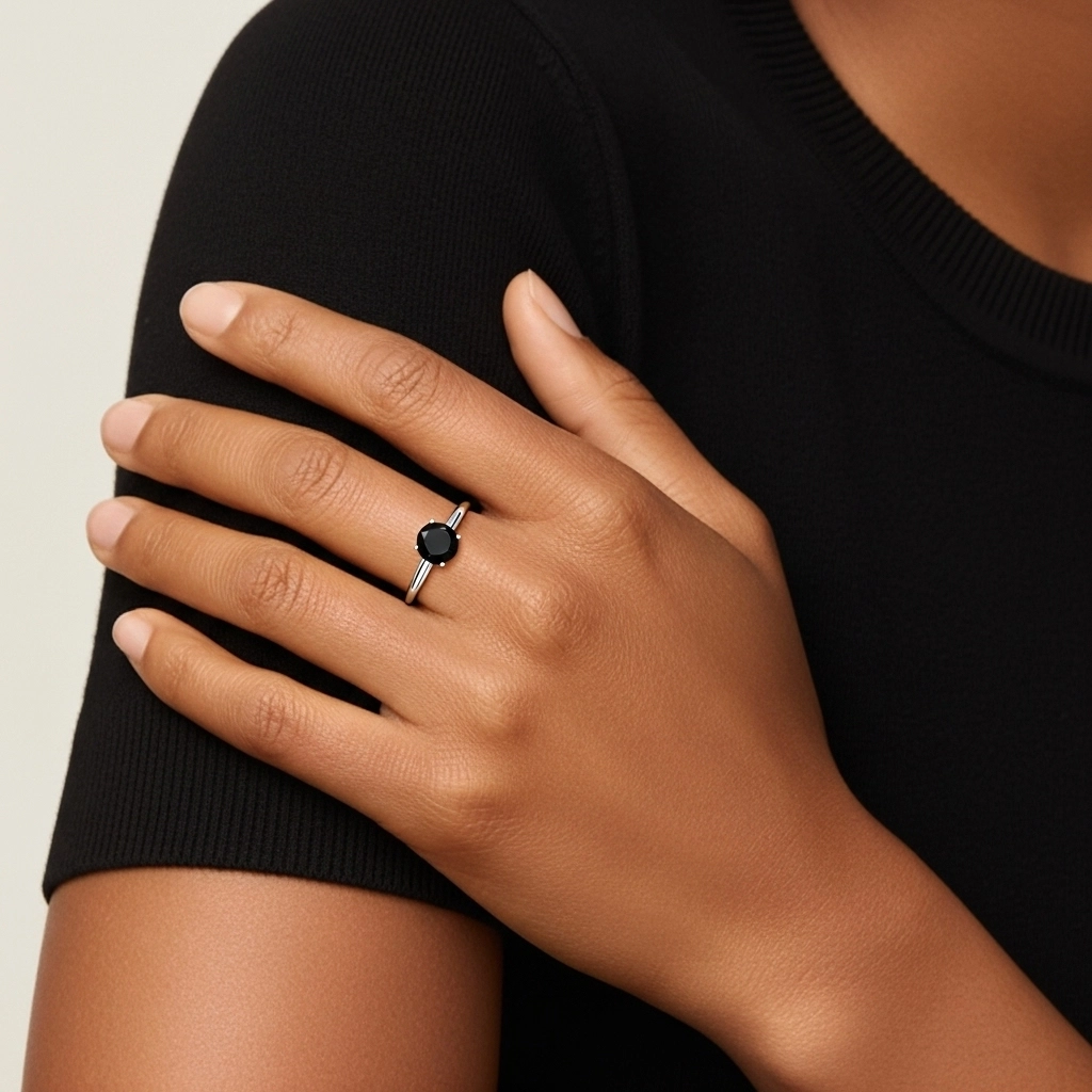 Classic Simple Round Cut Engagement Ring