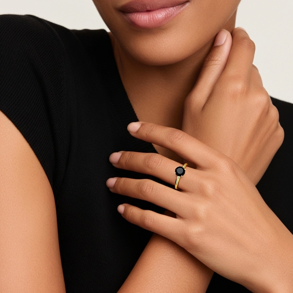 Classic Simple Round Cut Engagement Ring