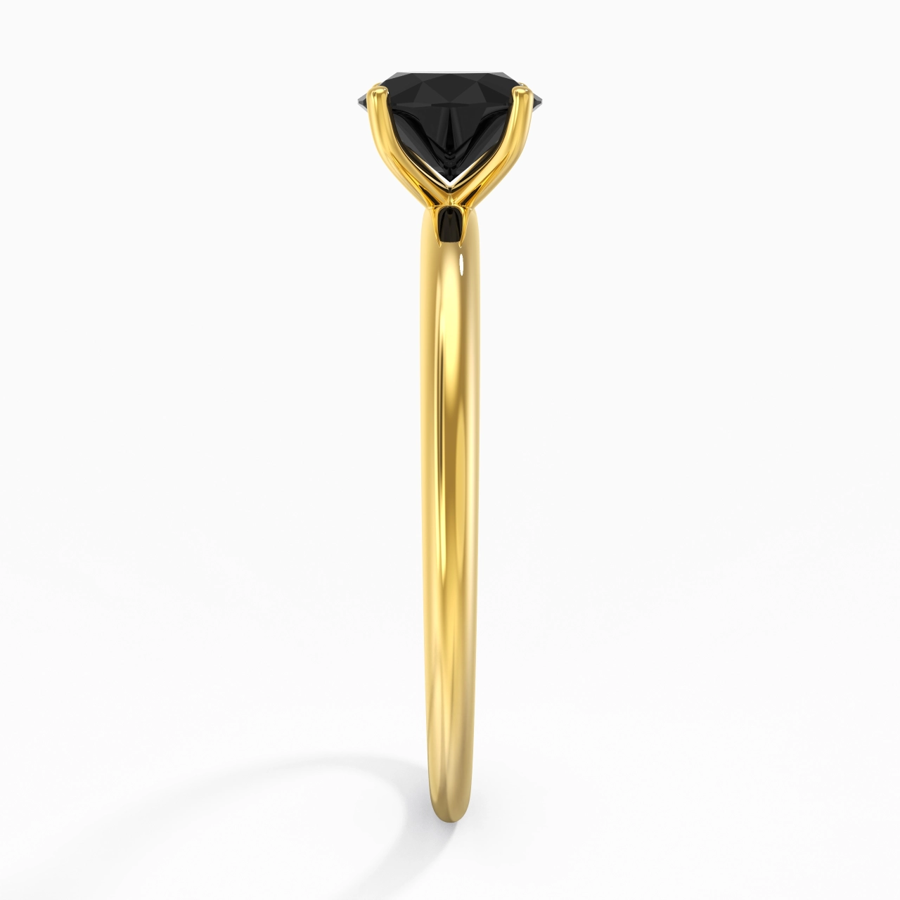 Classic Simple Round Cut Engagement Ring