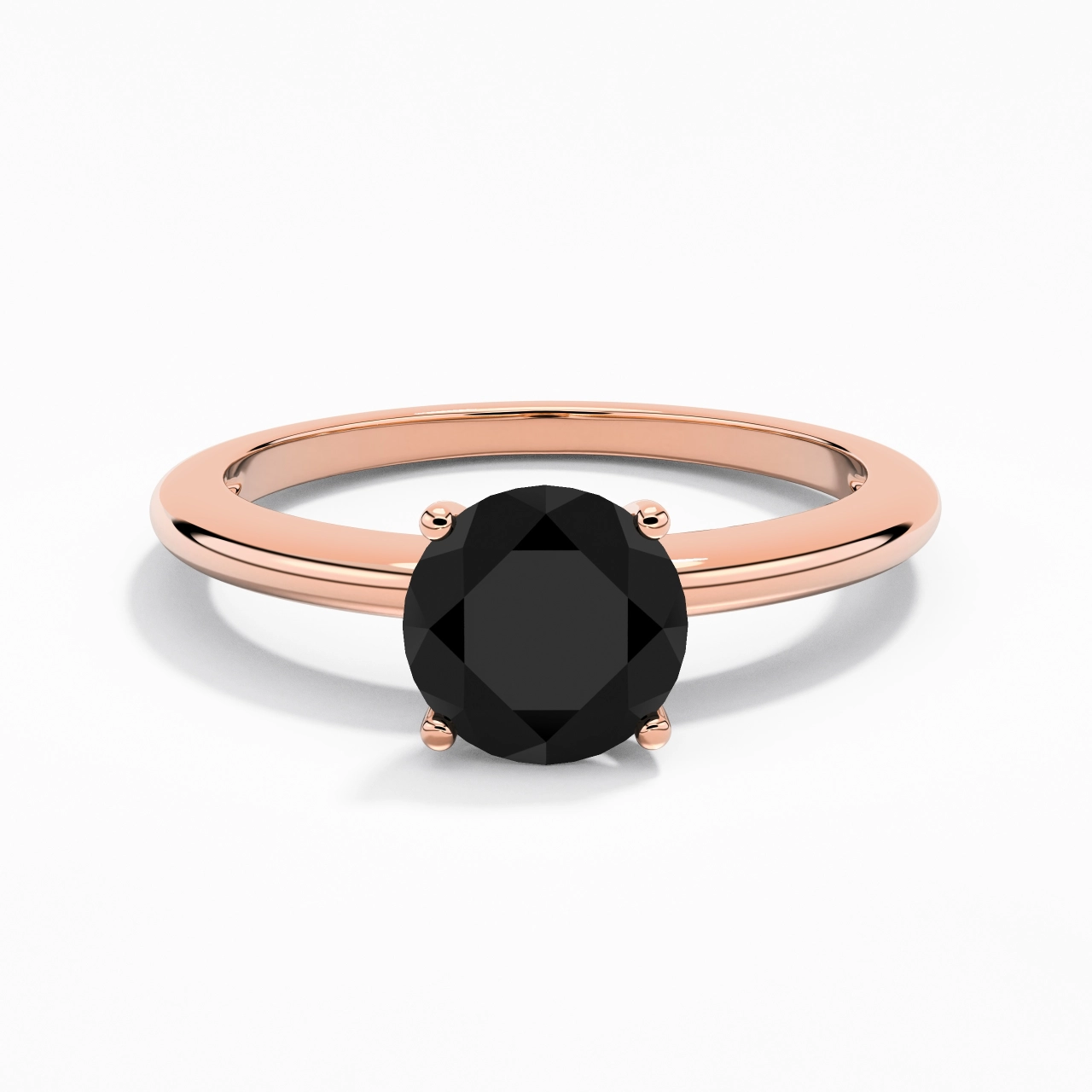 Classic Simple Round Cut Engagement Ring