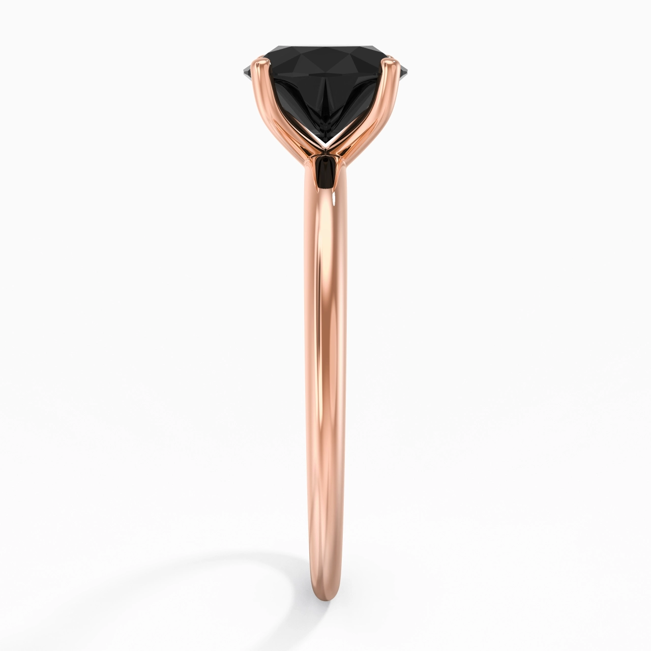 Classic Simple Round Cut Engagement Ring