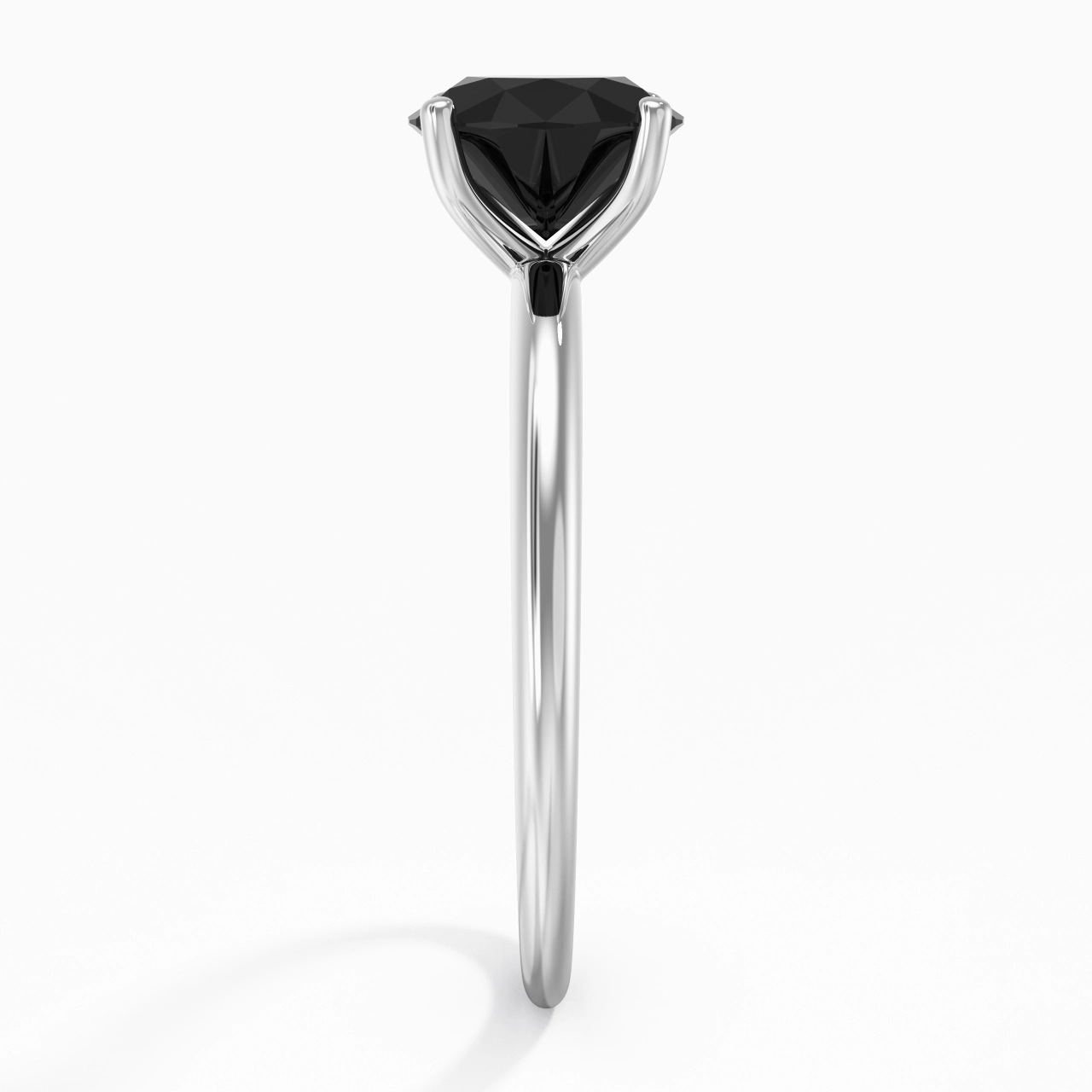 Classic Simple Round Cut Engagement Ring