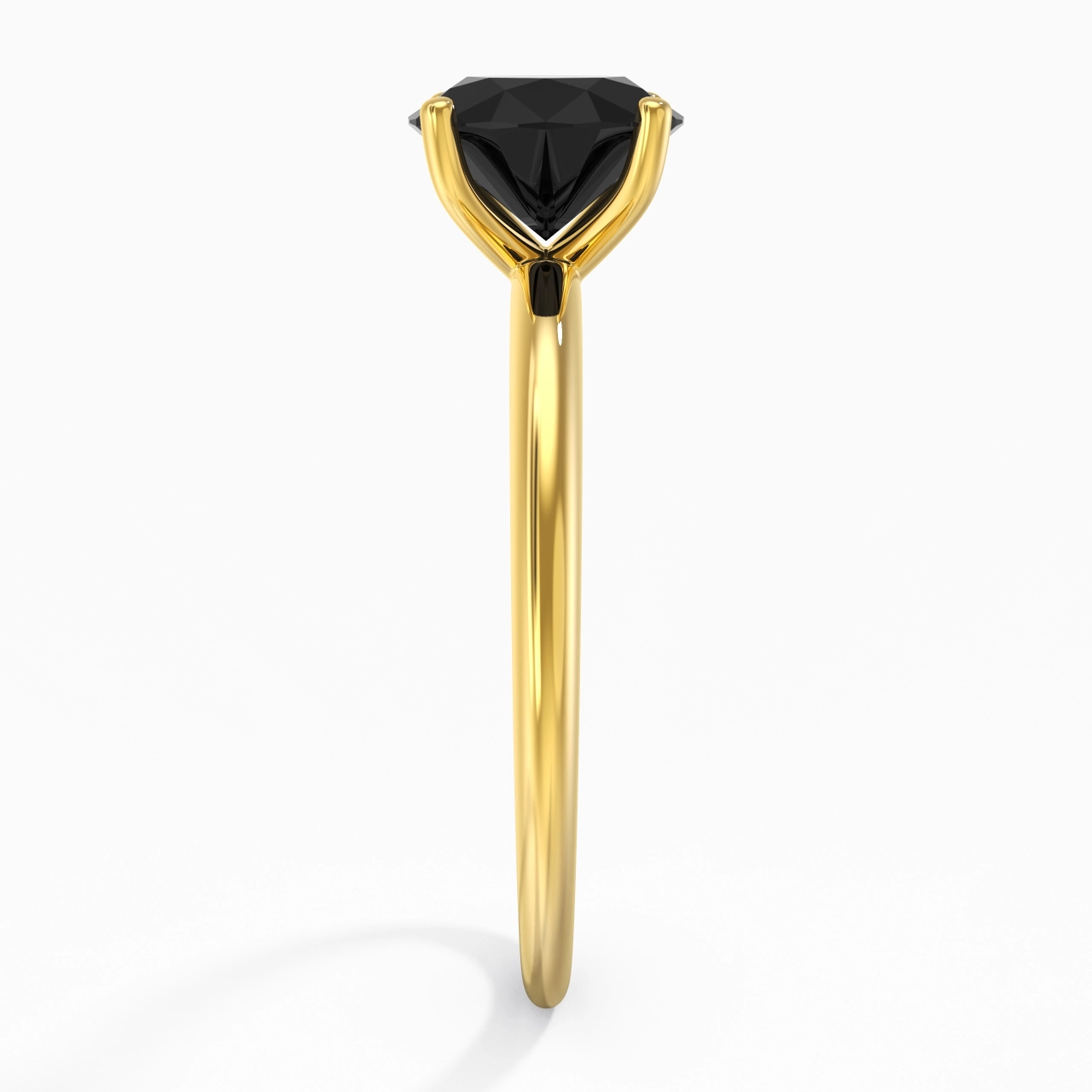 Classic Simple Round Cut Engagement Ring