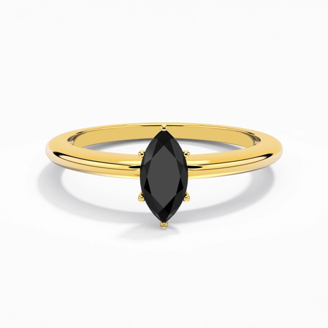 Moissanite Cubic Zirconia Classic Simple Solitaire Engagement Ring 925 Sterling Silver Traditional Shank 0.80ct Marquise Cut For Women