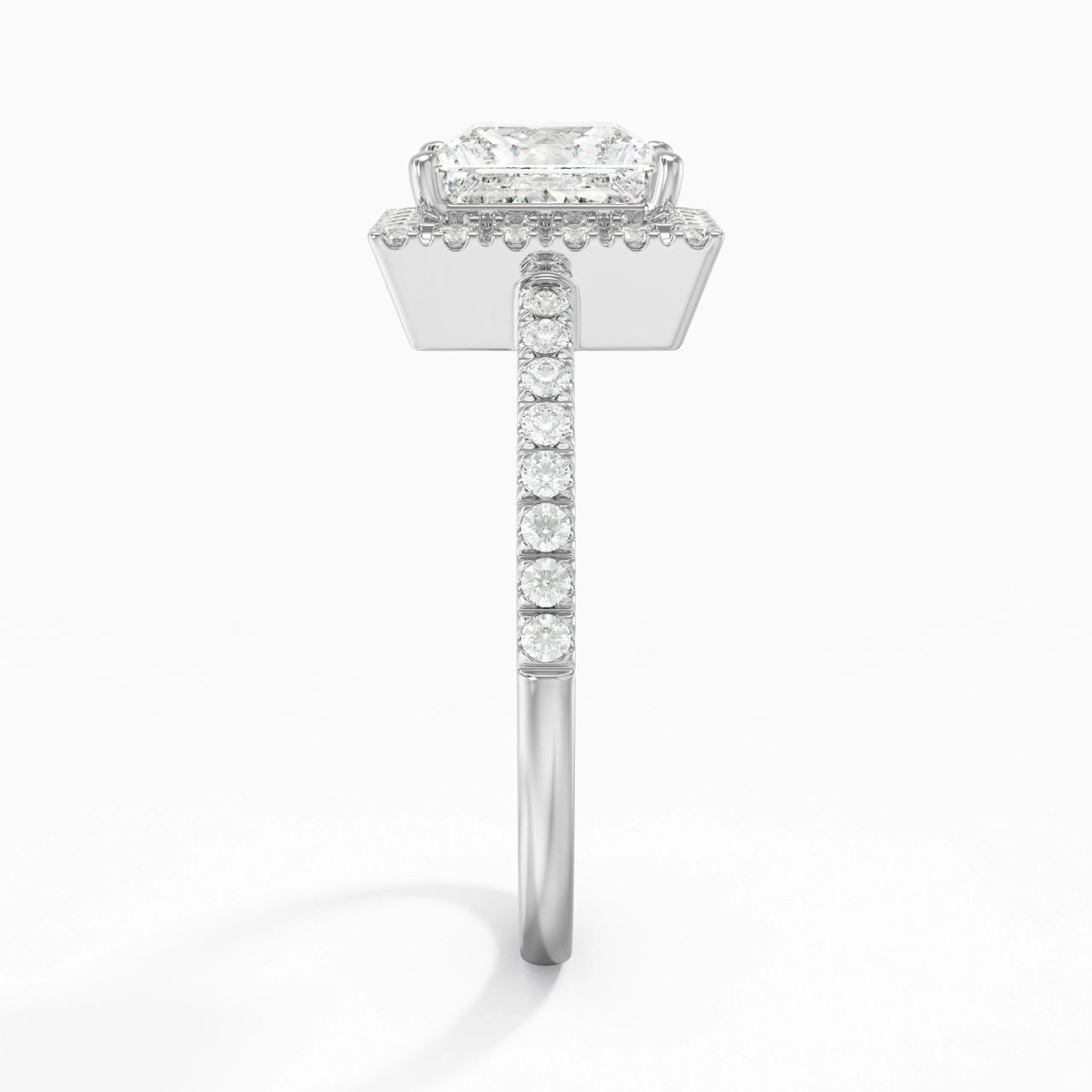 Glory Princess Cut Engagement Ring