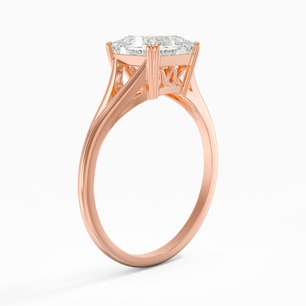 Solitaire Bague de fiançailles 1.50ct Moissanite