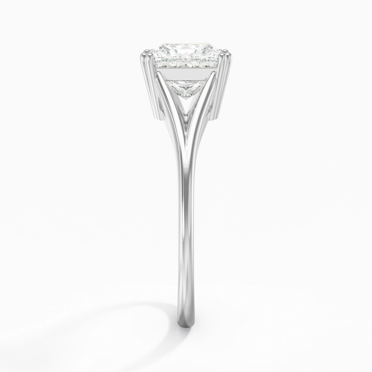 Solitaire Bague de fiançailles 1.50ct Moissanite
