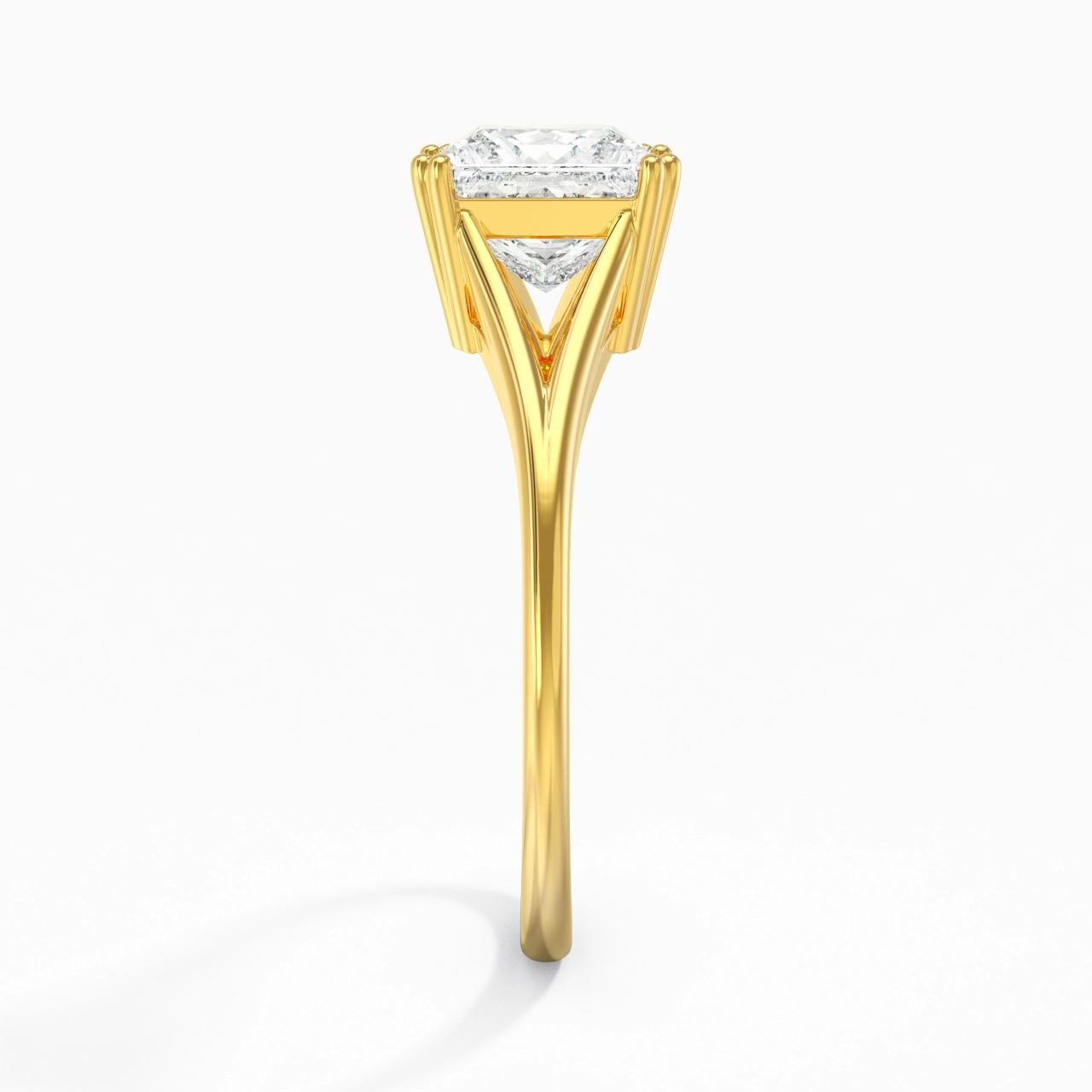 Solitaire Bague de fiançailles 1.50ct Moissanite